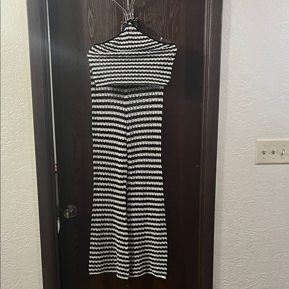 H&M crochet top and pants